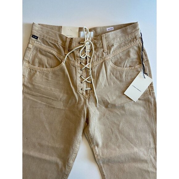 Citizens of Humanity Marlee Lace Up Taper Jeans in Dandelion Size 27 - Picture 2 of 7